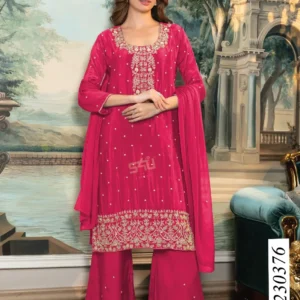 S4U Sharara/Plazzo Suit Set Rani Pink