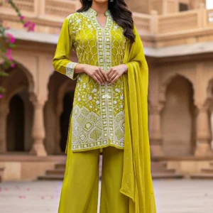 S4U Plazzo Suit Set Yellow