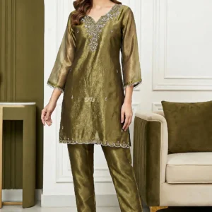 S4U Co-Ord Suit Set Mehendi Green